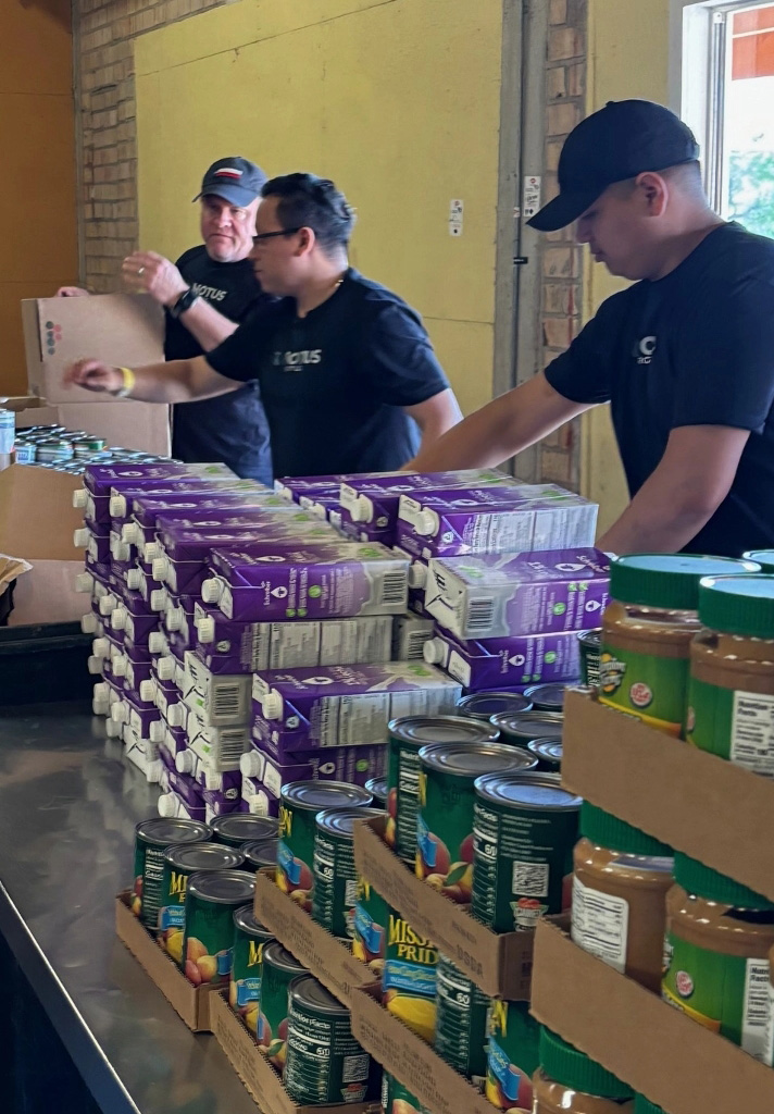 Food bank volunteering
