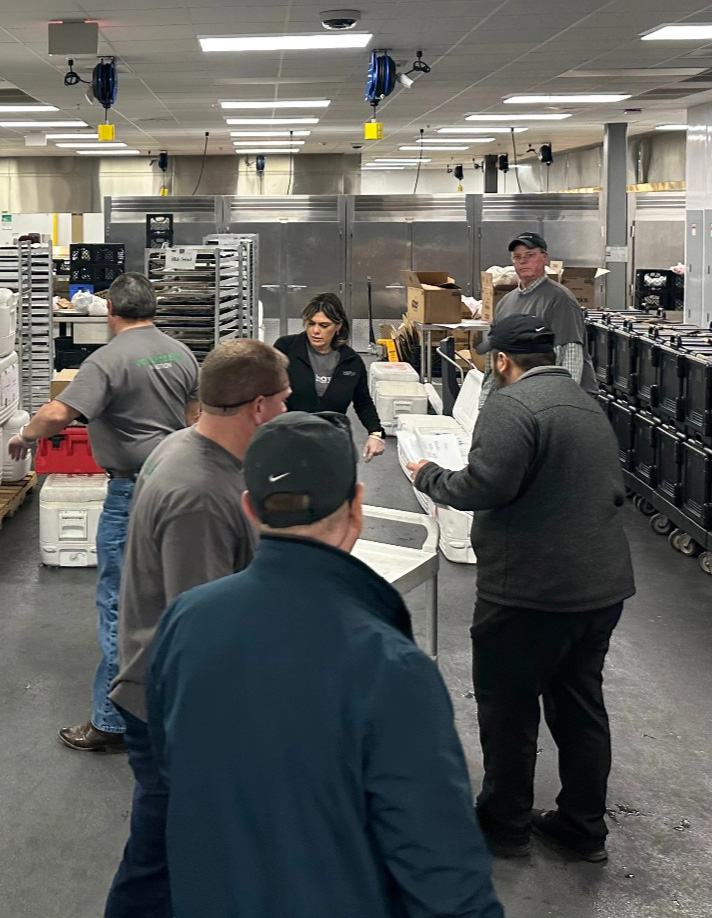 Food bank volunteering